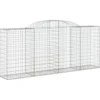 Cestas De Gaviones 8 Uds Forma De Arco Hierro 300x50x120/140 Cm