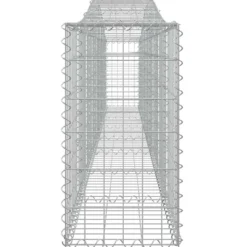 Cestas De Gaviones 3 Uds Forma De Arco Hierro 400x30x60/80 Cm