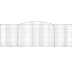 Cestas De Gaviones 2 Uds Forma De Arco Hierro 400x30x120/140cm