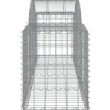 Cestas De Gaviones 8 Uds Forma De Arco Hierro 200x50x60/80 Cm