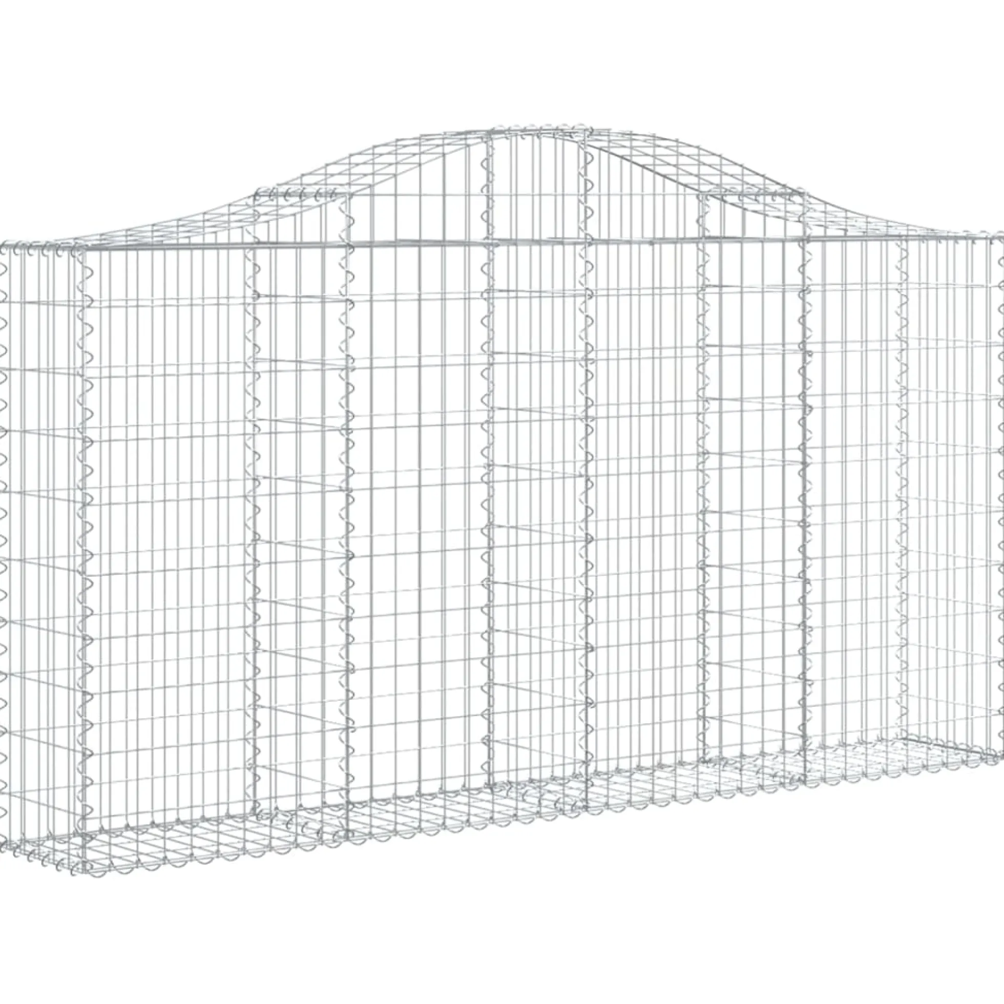 Cestas Gaviones 15 Uds Forma De Arco Hierro 200x30x100/120 Cm