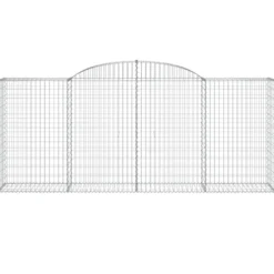 Cestas Gaviones 15 Uds Forma De Arco Hierro 300x50x120/140 Cm