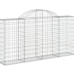 Cestas Gaviones 15 Uds Forma De Arco Hierro 200x30x100/120 Cm