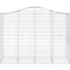 Cestas Gaviones 13 Uds Forma De Arco Hierro 200x50x140/160 Cm