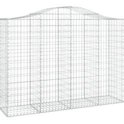 Cestas Gaviones 13 Uds Forma De Arco Hierro 200x50x140/160 Cm