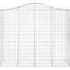 Cestas Gaviones 20 Uds Forma De Arco Hierro 200x50x160/180 Cm