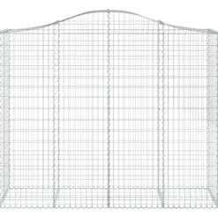 Cestas Gaviones 20 Uds Forma De Arco Hierro 200x50x160/180 Cm