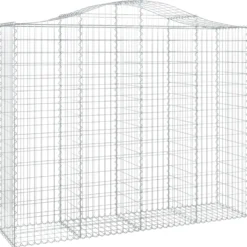 Cestas Gaviones 20 Uds Forma De Arco Hierro 200x50x160/180 Cm