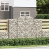 Cestas Gaviones 18 Uds Forma De Arco Hierro 200x50x140/160 Cm