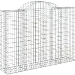 Cestas Gaviones 18 Uds Forma De Arco Hierro 200x50x140/160 Cm