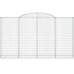 Cestas Gaviones 20 Uds Forma De Arco Hierro 300x50x160/180 Cm