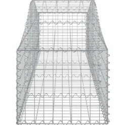 Cestas Gaviones 15 Uds Forma De Arco Hierro 200x50x40/60 Cm