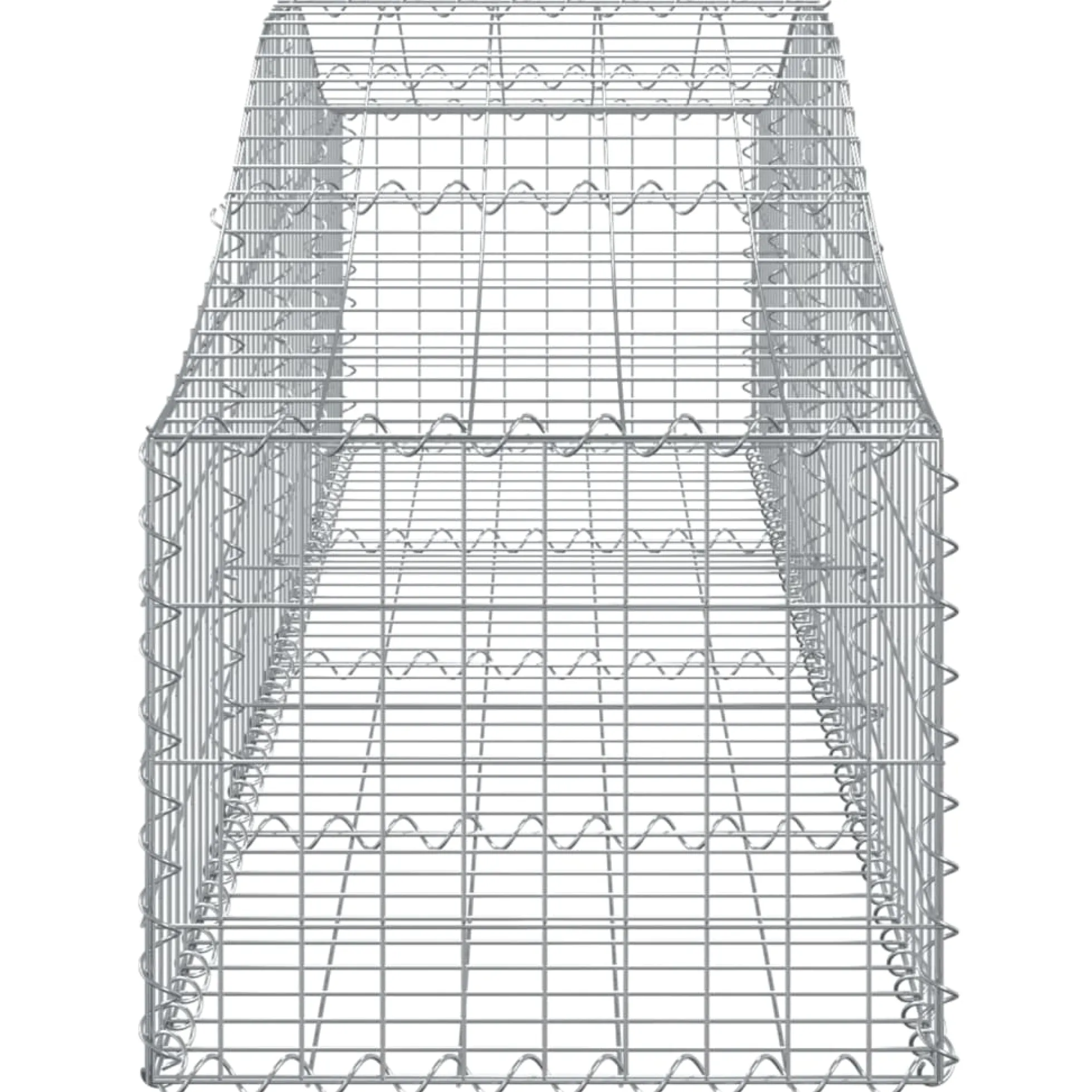 Cestas Gaviones 15 Uds Forma De Arco Hierro 200x50x40/60 Cm