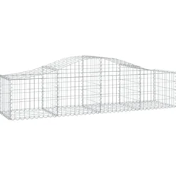 Cestas Gaviones 15 Uds Forma De Arco Hierro 200x50x40/60 Cm