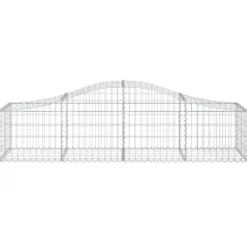 Cestas Gaviones 15 Uds Forma De Arco Hierro 200x50x40/60 Cm