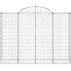 Cestas Gaviones 11 Uds Forma De Arco Hierro 200x50x140/160 Cm