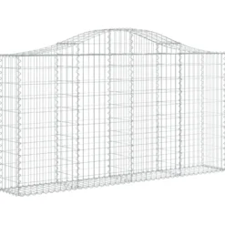 Cestas Gaviones 25 Uds Forma De Arco Hierro 200x30x100/120 Cm