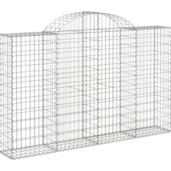 Cestas Gaviones 18 Uds Forma De Arco Hierro 200x30x120/140 Cm