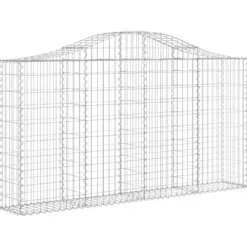Cestas Gaviones 18 Uds Forma De Arco Hierro 200x30x100/120 Cm