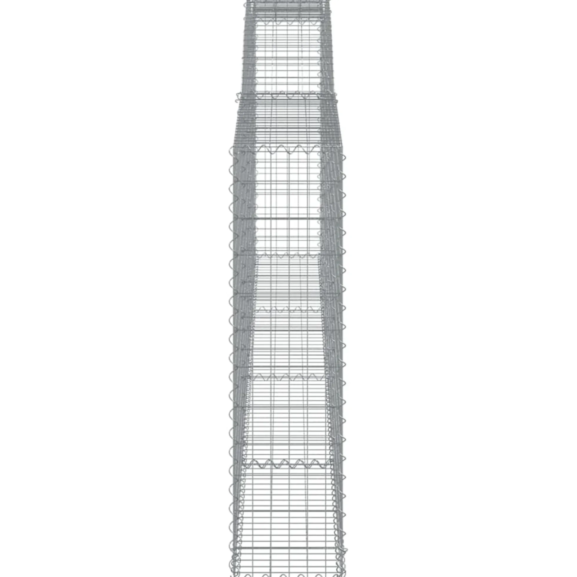 Cestas Gaviones 20 Uds Forma De Arco Hierro 400x30x120/140 Cm
