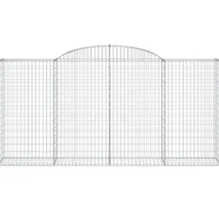 Cestas Gaviones 25 Uds Forma De Arco Hierro 300x50x140/160 Cm