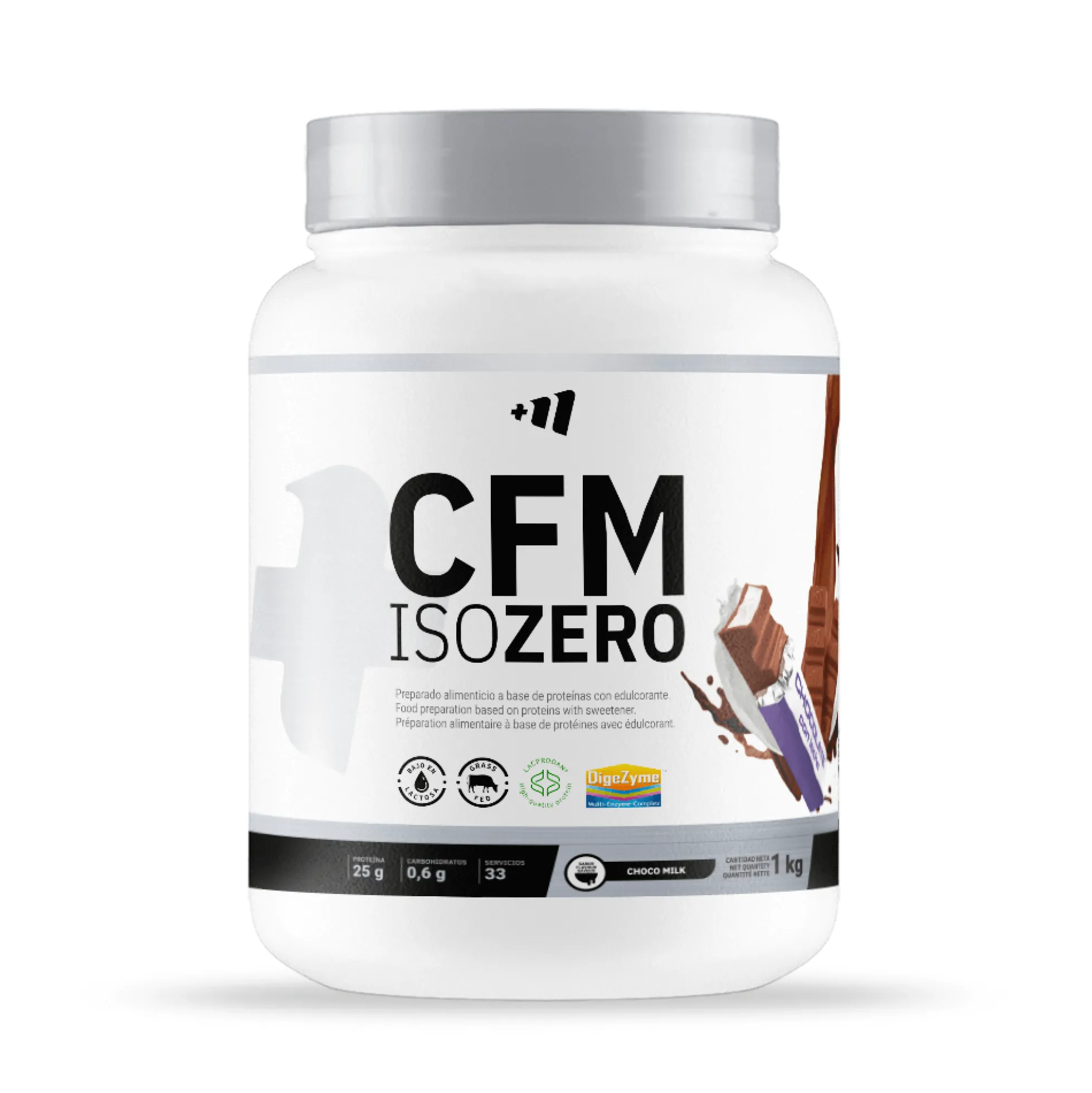 Cfm Iso Zero - 1kg - Chocolate Con Leche - Aumenta La Masa Muscular - Masmusculo