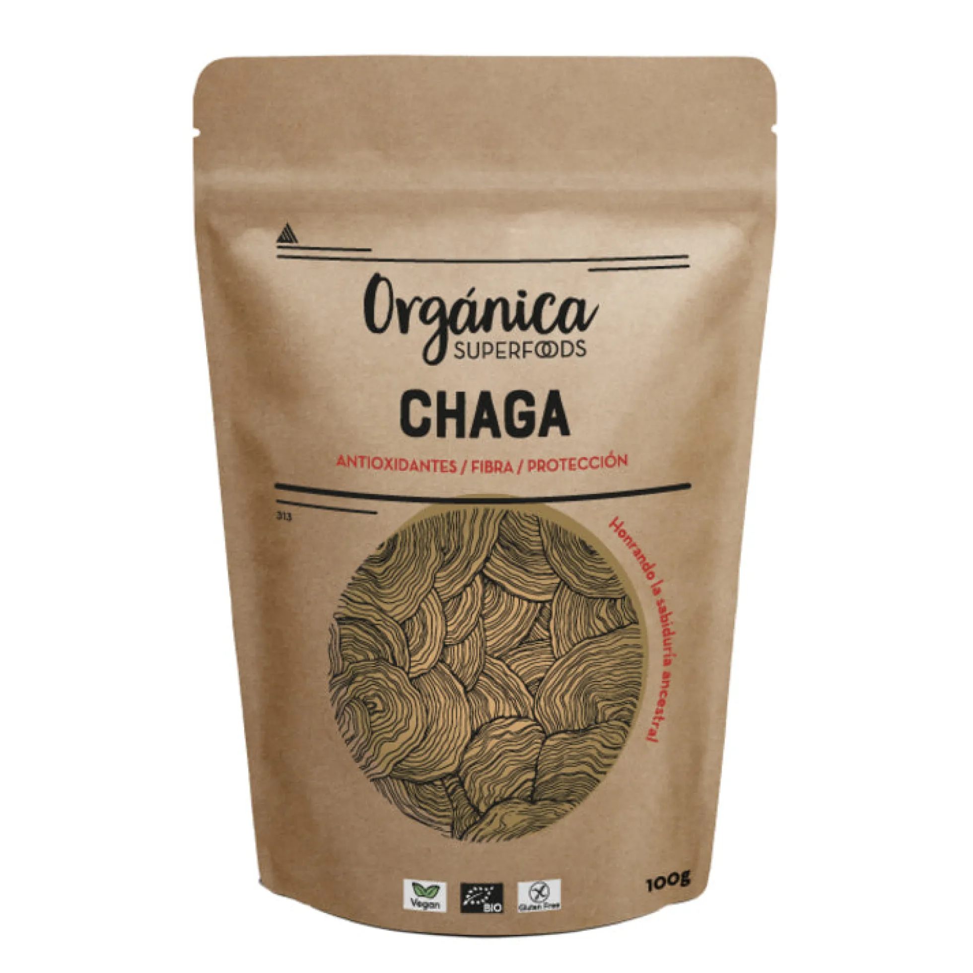 Chaga Bio 1kg - Orgánica Superfoods