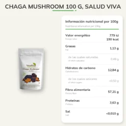 Chaga mushroom 100 g, Salud Viva