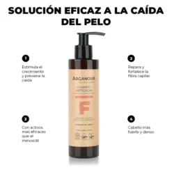 Champú anticaída sin sulfatos, Arganour, 200ml