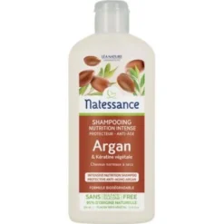 Champú de Argán con Queratina Vegetal nutrición intensa Natessance 250 ml