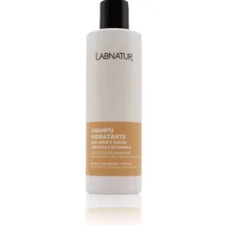 Champú Hidratante de Coco y Avena con Keratina Labnatur 250 ml | Hidrata y Repara | Cabello Seco o Encrespado