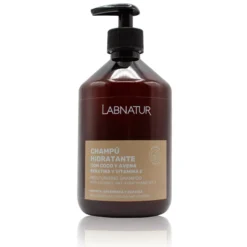 Champú Hidratante de Coco y Avena con Keratina Labnatur 500 ml | Hidrata y Repara | Cabello Seco o Encrespado