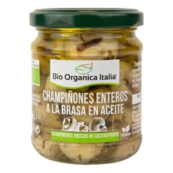 Champiñones enteros a la Brasa en Aceite Bio Organica Italia 190 g