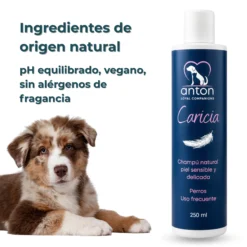 Champú natural para piel sensible de perros – 250 ml