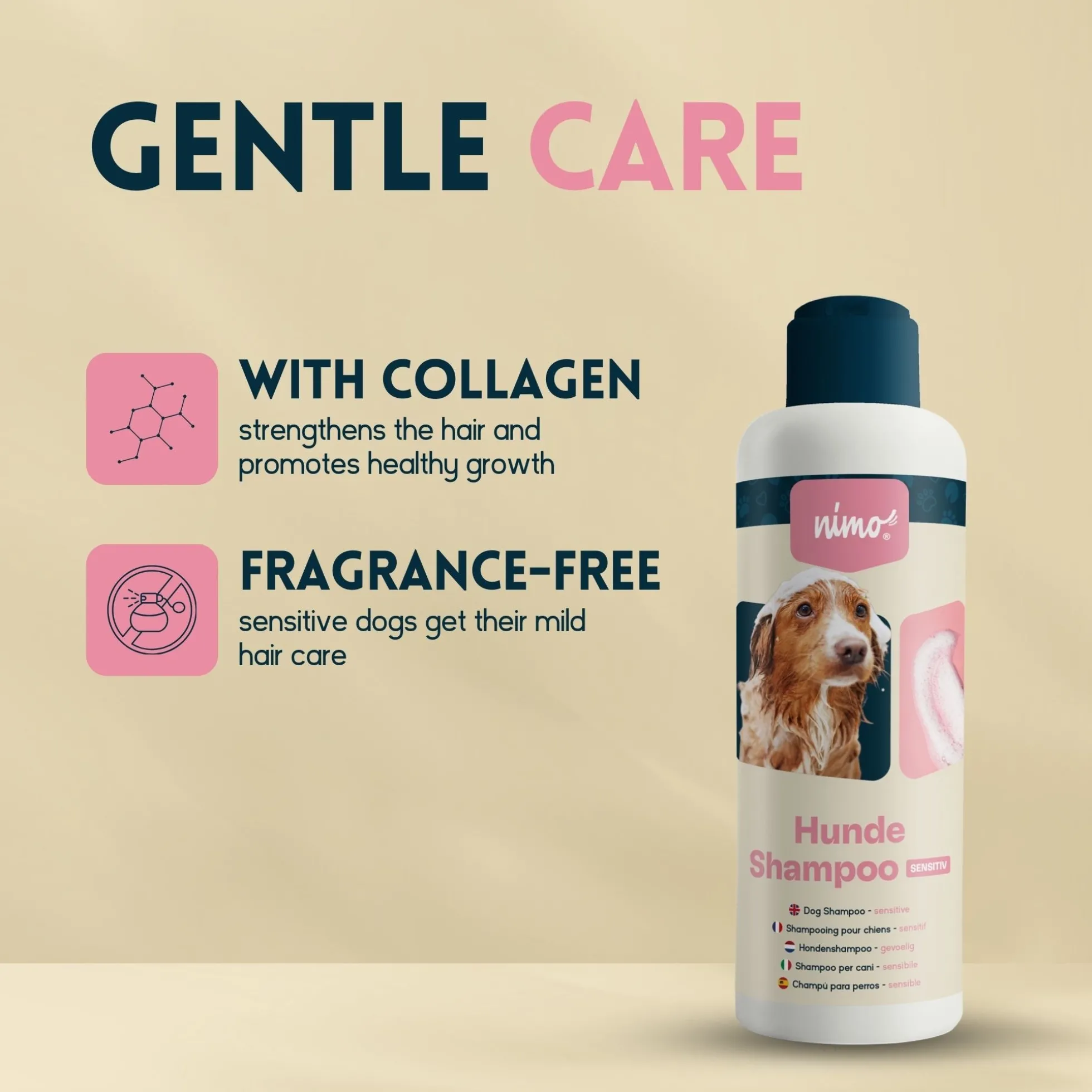 Champú Para Perros Sensible - Nimo - 500 Ml