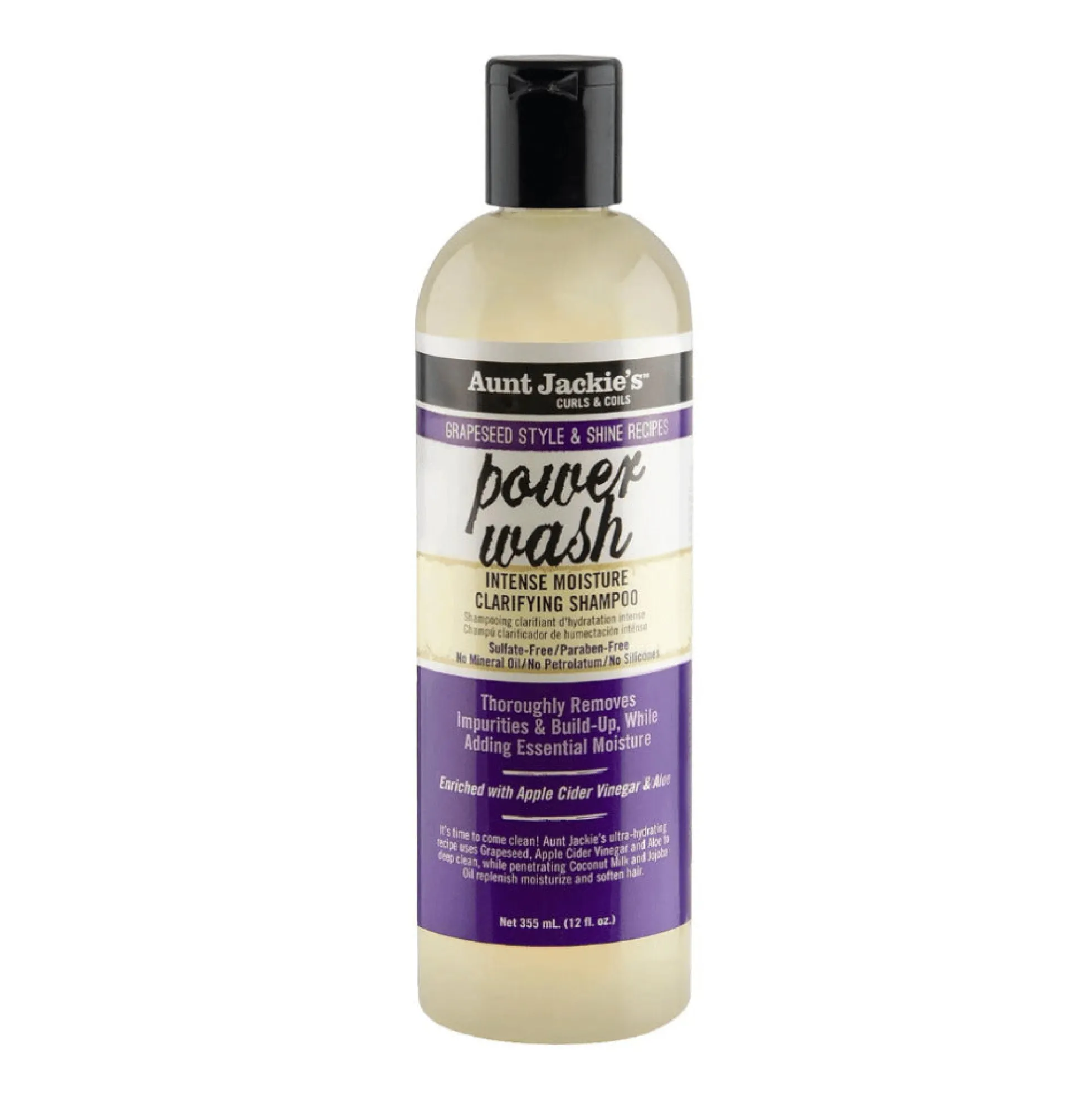 Champú Power Wash Grapeseed Aunt Jackie's 355ml