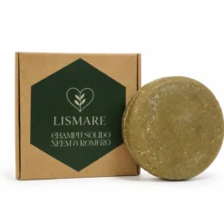 Champú sólido Neem & Romero para cuero cabelludo graso y sensación de picor - 75 g - Lismare