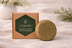 Champú sólido Neem & Romero para cuero cabelludo graso y sensación de picor - 75 g - Lismare