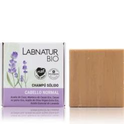 Champú Sólido para Cabello Normal Labnatur 75 g | Coco y Lavanda | Hidratación, Suavidad y Brillo | Vegano