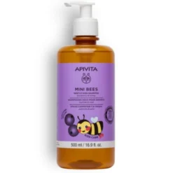 Champú suave para niños arándano y miel Apivita 500 ml