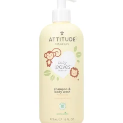 Champú y Gel bebés fragancia Nectar de Pera Attitude 473 ml
