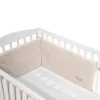 Chichonera Para Cuna 180x30 Velour Algodón Beige