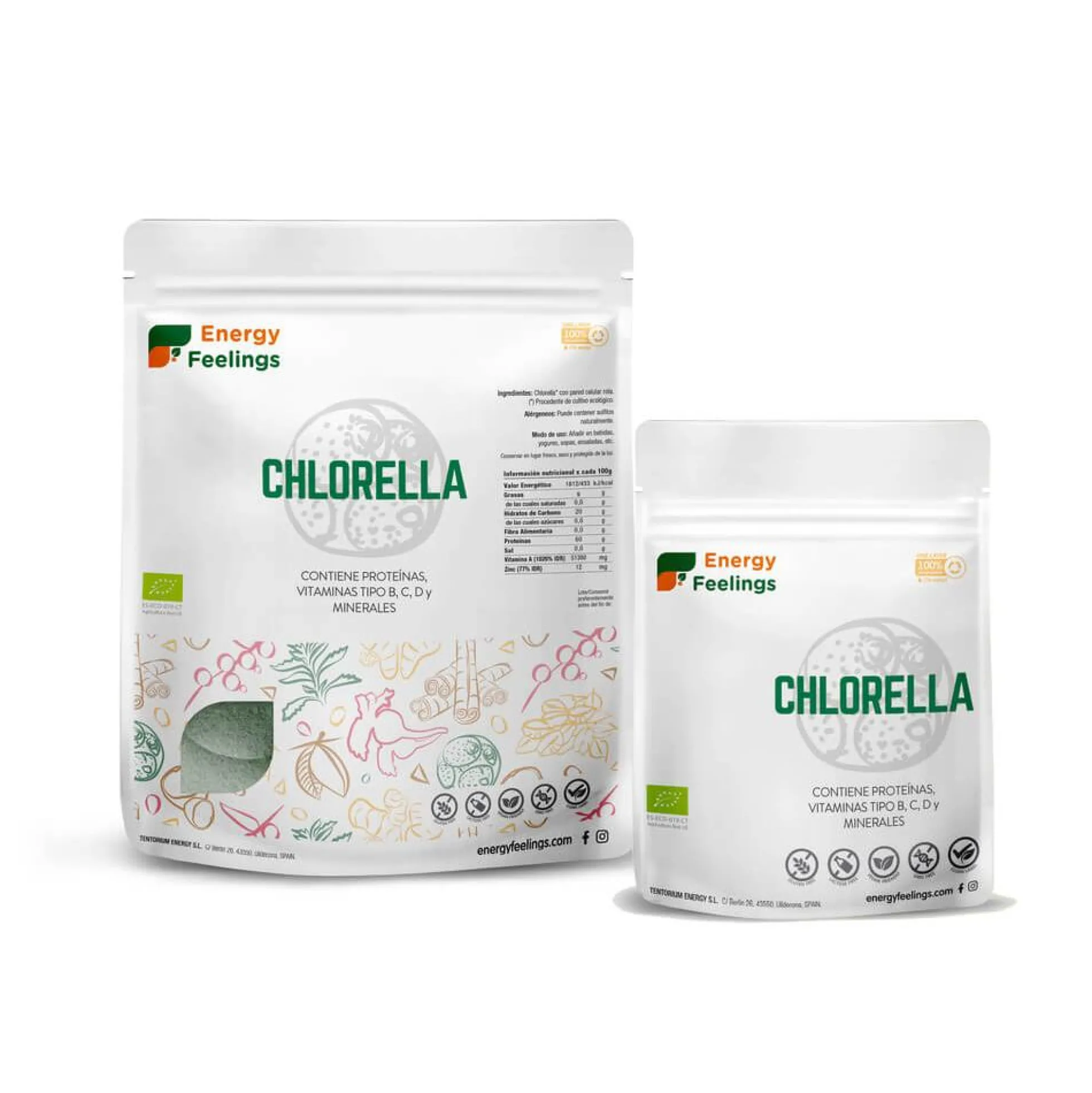 Chlorella BIO en polvo Energy Feelings 1 kg