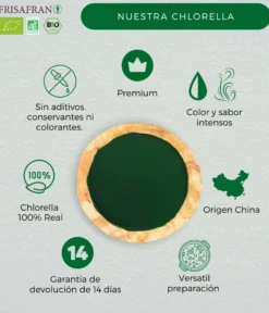 Chlorella Ecológica En Polvo - Calidad Y Sabor | Frisafran 100 G
