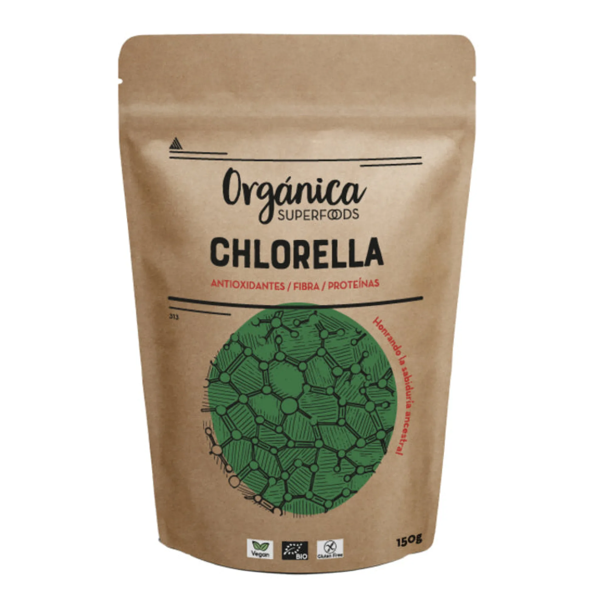 Chlorella 150g - Orgánica Superfoods
