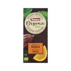 Chocolate Negro 70% Bio con Naranja Torras 100g