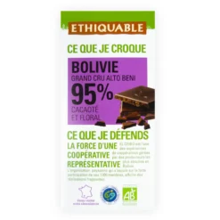 Chocolate negro 95% Bolivia BIO 100 g