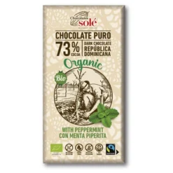 Chocolate Negro 73% cacao con Menta Piperita Chocolate Solé 100g