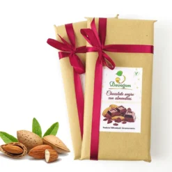 Chocolate negro con almendras. 2 tabletas