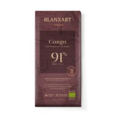Chocolate Negro 91% Congo Eco Vegano Sin gluten Blanxart 75g